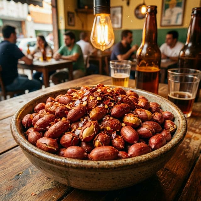 Amendoim Torrado e Temperado Picante na Air Fryer