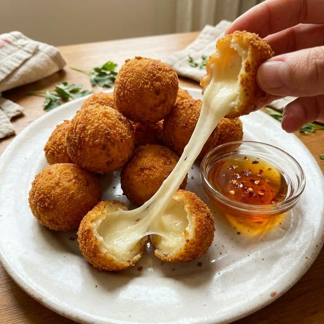 Bolinha de Queijo na Air Fryer