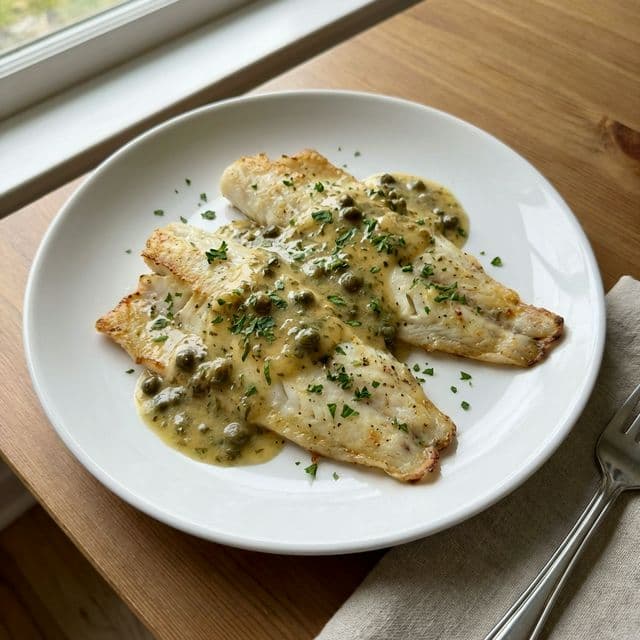 Filé de Merluza com Limão e Alcaparras na Air Fryer