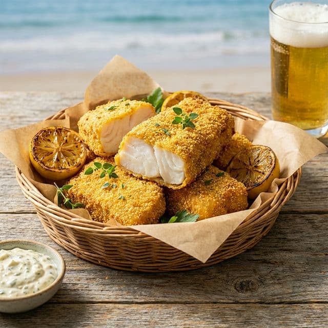 Isca de Peixe Crocante na Air Fryer