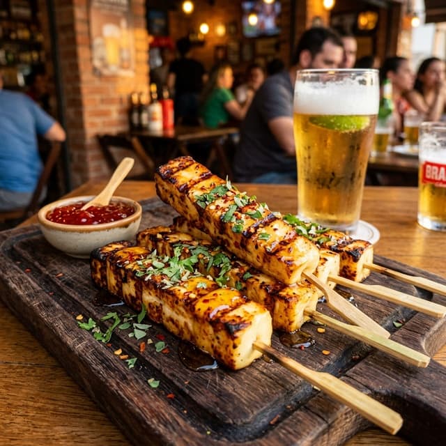 Queijo Coalho na Air Fryer — Espetinho Perfeito